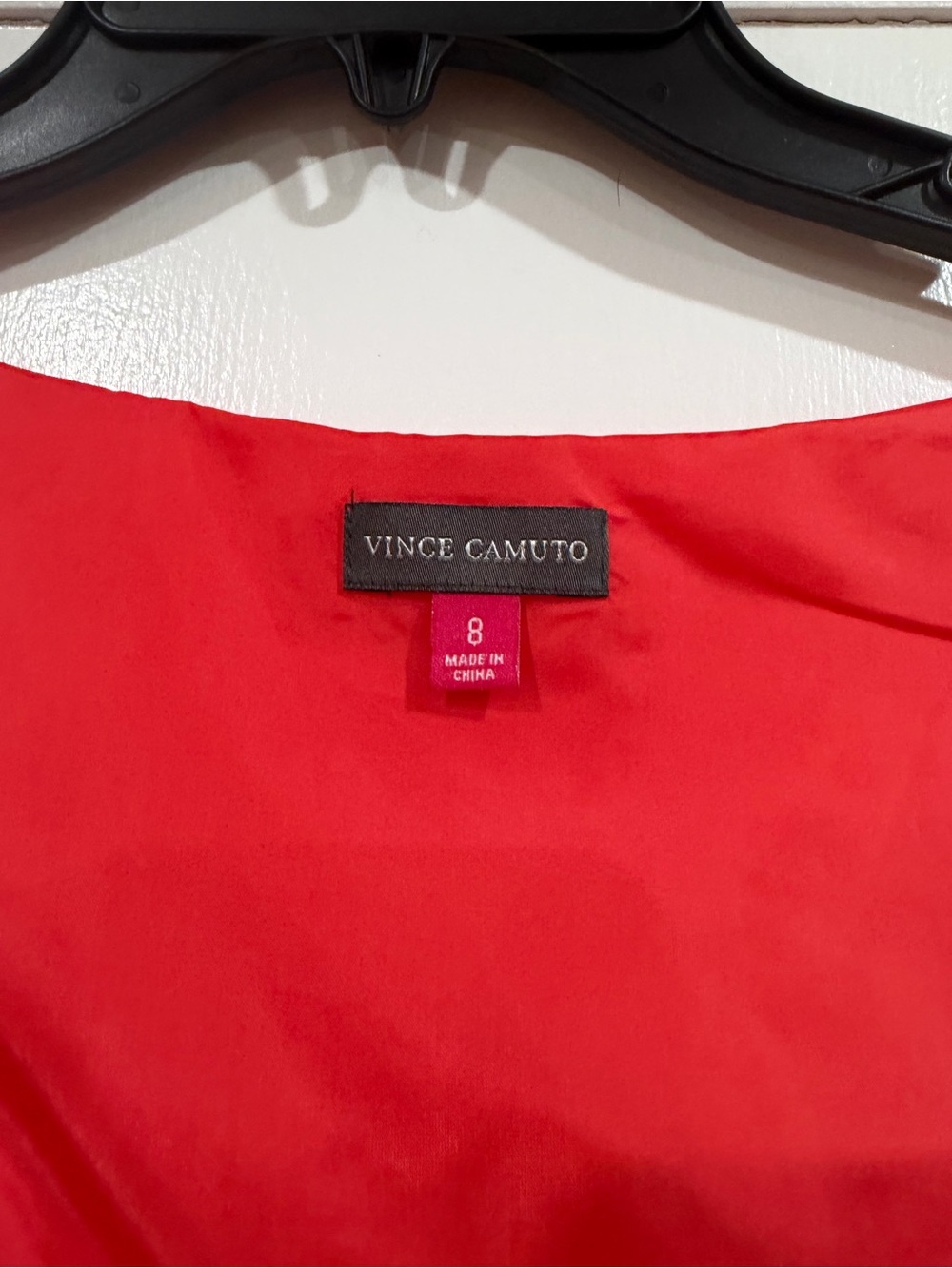 Vince Camuto Red Sleeveless Scoop-Neck Mini Dress - Picture 2 of 8